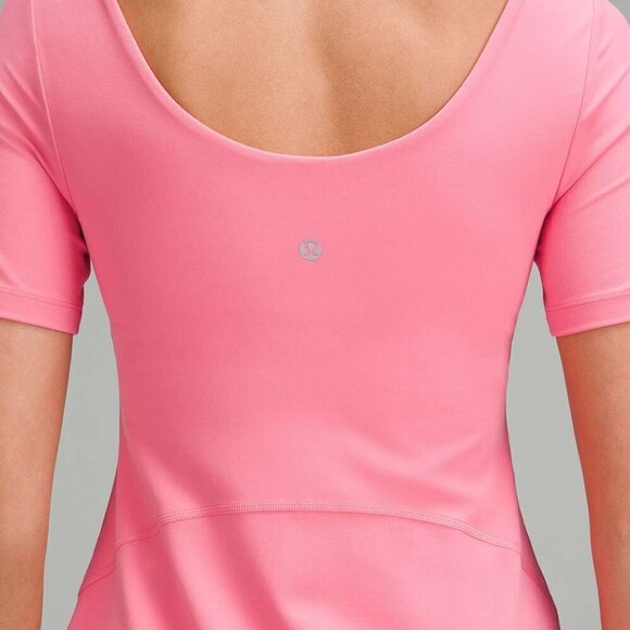 NWT Lululemon Align Short Sleeve Dress Nulu Size 6 SAKP Pink New - Picture 4 of 8
